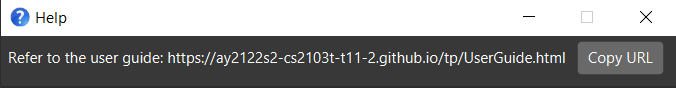 help message